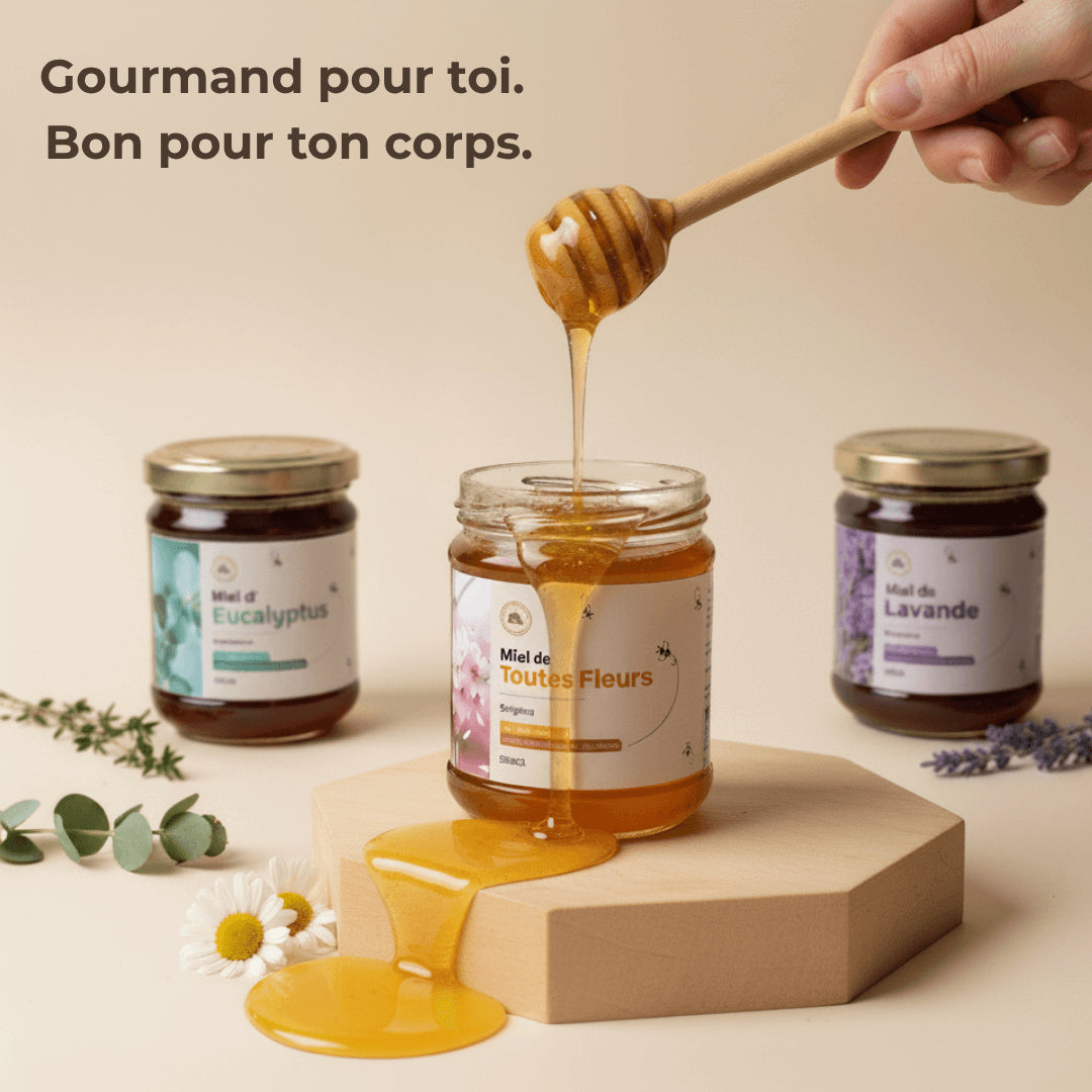 Pack Découverte 4+2 Offerts - 6 miels naturels pour redécouvrir le vrai goût du miel