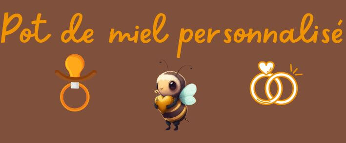 La tendance actuelle du petit pot de miel personnalisé