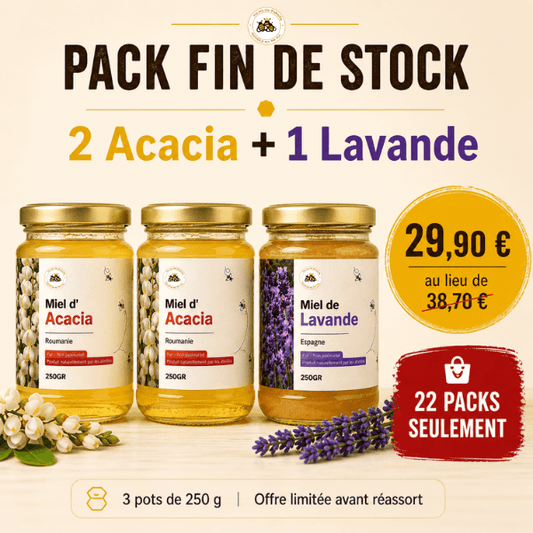 Pack fin de stock - 2 Acacia + 1 Lavande