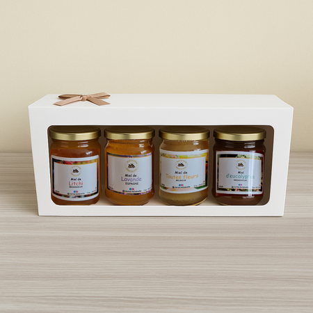 🎁 Collector – Coffret de 4 miels d’exception