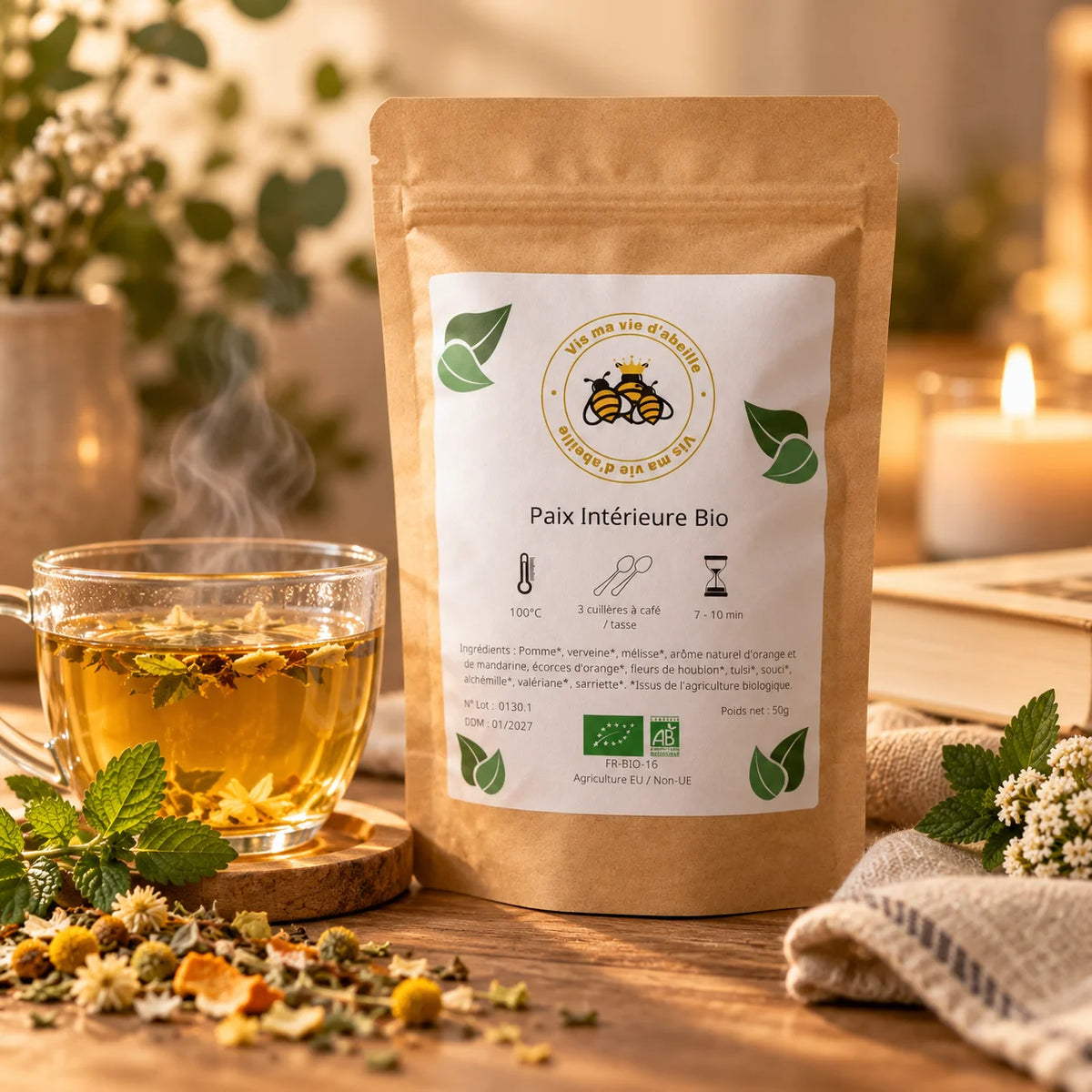 Paix Intérieure Bio – Infusion relaxante 50 g