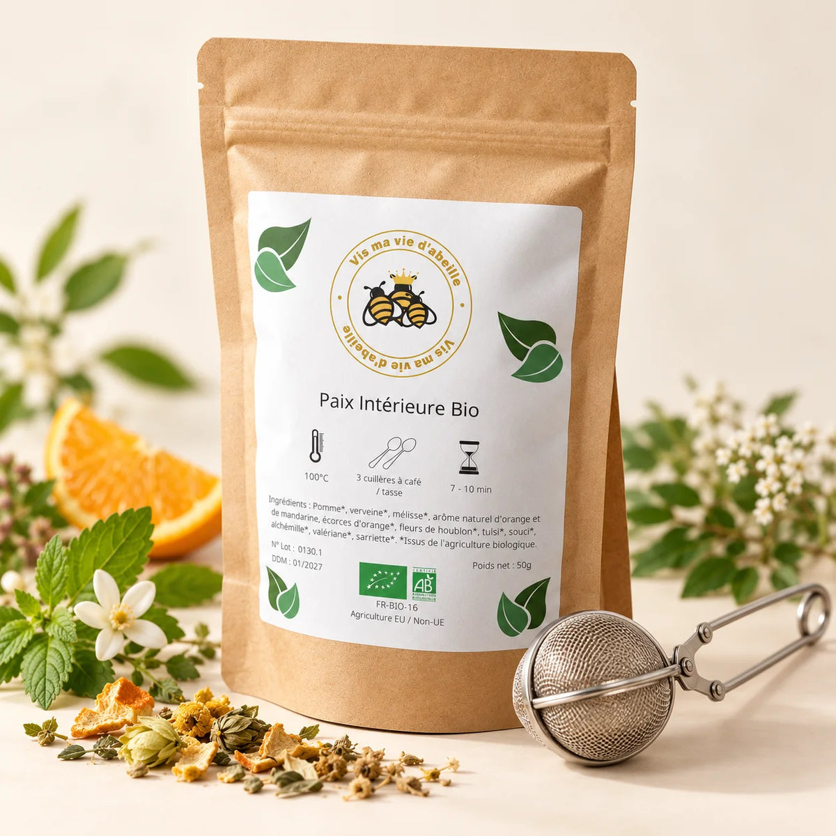 Paix Intérieure Bio – Infusion relaxante 50 g