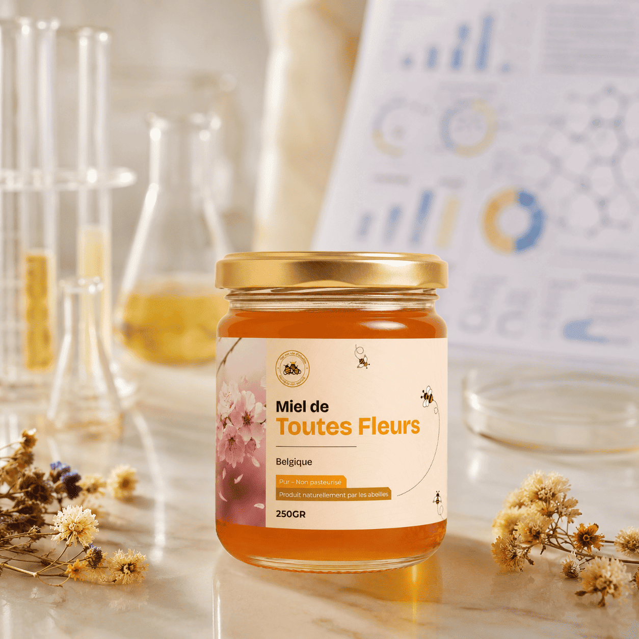 Miel toutes fleurs - origine Belgique